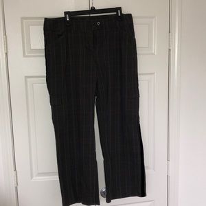 Black Plaid Cabi Pants